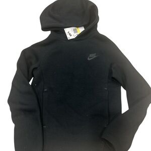Nike Tech Kids Black Pullover Hoodie youth small